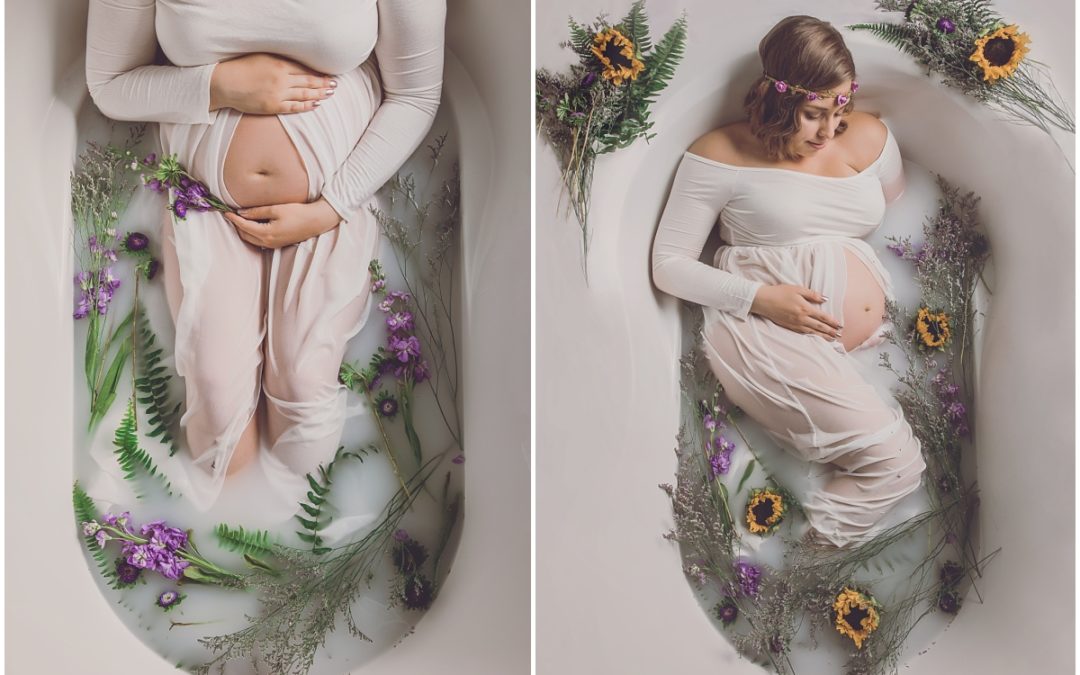 A Milk Bath for Kayla | Bloomington Indiana Maternity Photographer